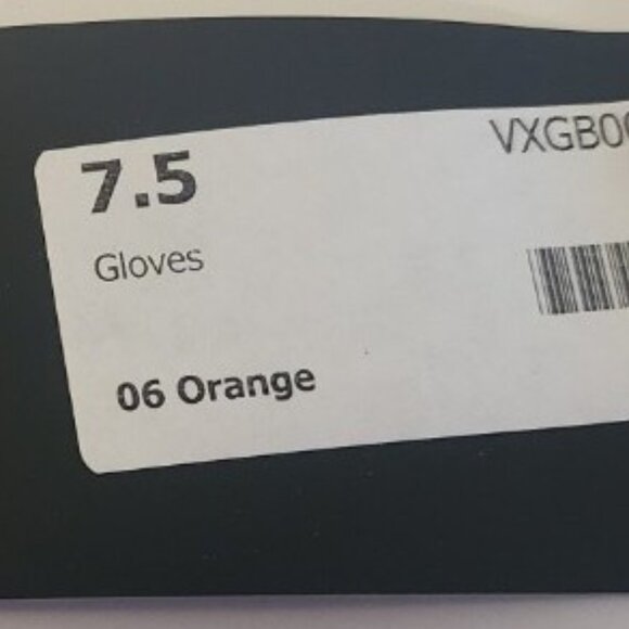 NEW CINZIA ROCCA Long Orange Leather Elbow Gloves 7.5 - Picture 3 of 4